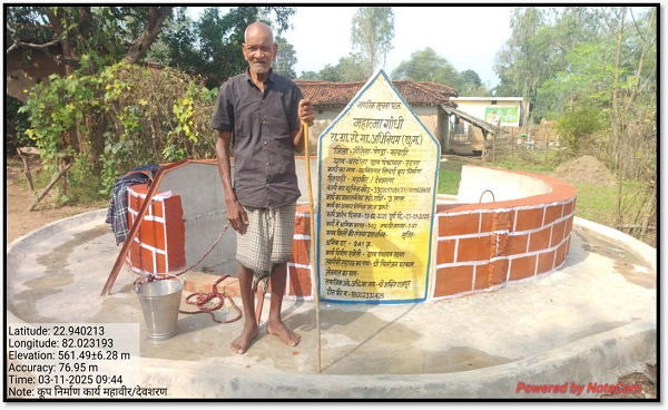 मनरेगा की सौगात: कूप निर्माण से महाबीर की किस्मत चमकी
