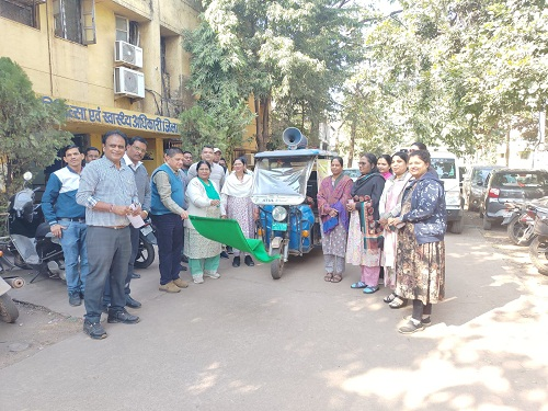 जनजागरूकता बढ़ाने पल्स पोलियो प्रचार वाहन रवाना, घर-घर दिया जाएगा संदेश