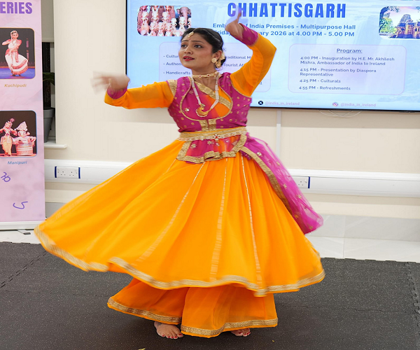 छत्तीसगढ़ की कला आयरलैंड तक पहुँची: डबलिन में छत्तीसगढ़ की लोकसंस्कृति की गूंज