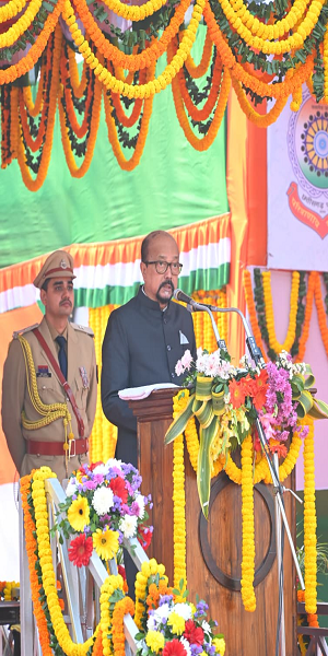 गणतंत्र दिवस 26 जनवरी 2026 : श्री रमेन डेका माननीय राज्यपाल छत्तीसगढ़ का उदबोधन, पुलिस परेड ग्राउंड, रायपुर