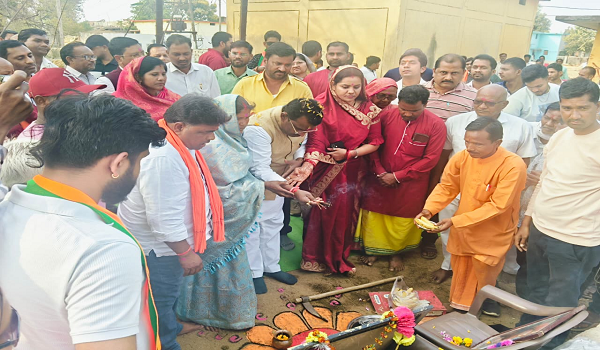 धर्म और विकास का समन्वय ही सशक्त समाज की पहचान_विधायक रोहित साहू पोड में श्रीरामचरित मानस महायज्ञ के साथ सामुदायिक भवनों का भूमिपूजन व रंगमंच का लोकार्पण