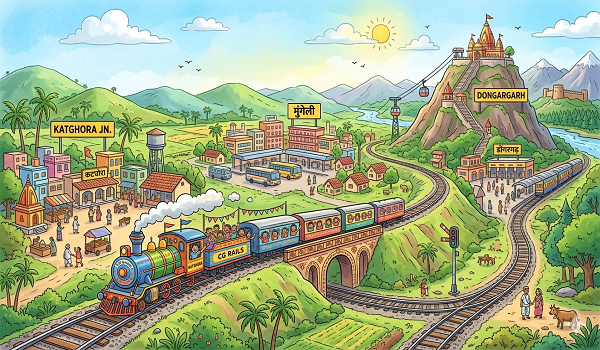 आजादी के 78 साल बाद भी रेल को तरसता मुंगेली:कागजों में सिमट कर रह गई करोड़ों की 'कटघोरा-मुंगेली-डोंगरगढ़' रेल लाइन परियोजना