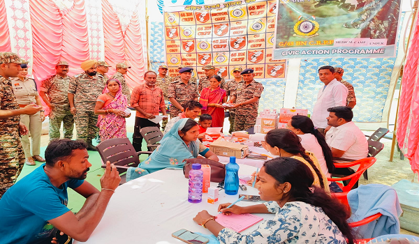 चौकी बिन्द्रानवागढ़ जिला गरियाबंद के अंतर्गत जी/65 बटालियन  सी.आर.पी.एफ. के द्वारा  सिविक एक्शन का किया गया आयोजन।