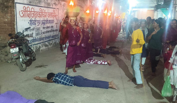 माॅ माहामया मंदिर एवं कंकालिन मंदिर की ज्वारा विसर्जन किया गया, दर्शन के लिए श्रद्धालुओ की लगी भीड़