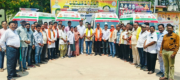 विधायक रोहित साहू ने 4 नई 108 एंबुलेंस संजीवनी एक्सप्रेस को दिखाई हरी झंडी, ग्रामीणों को मिलेंगी सुविधाएं