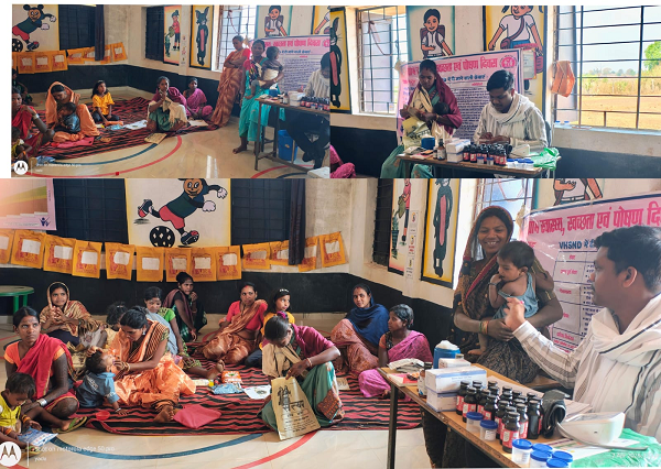 स्वास्थ्य एवं पोषण दिवस के आयोजन से ग्रामीणों को मिला लाभ