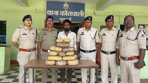 सूखे नशे के खिलाफ पुलिस का शिकंजा 09 किलो गांजा के साथ आरोपी गिरफ्तार*