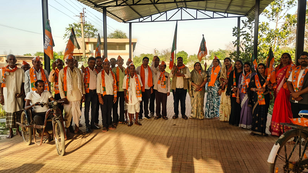 गांव चलो-बस्ती चलो अभियान: टेका में भाजपा का जनसंपर्क, लाभार्थियों से सीधा संवाद