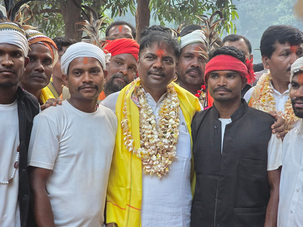 कानाहर्राल पेन करसाद जातरा में शामिल हुए वन मंत्री श्री केदार कश्यप