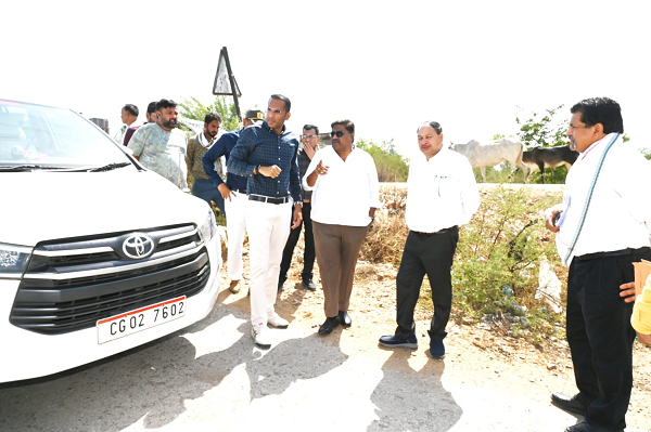निर्माणाधीन राष्ट्रीय राजमार्ग 130ए का पीडब्लूडी सचिव श्री मुकेश कुमार बंसल ने किया निरीक्षण