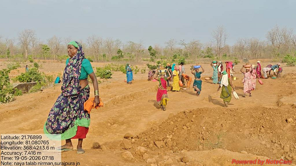 मनरेगा से रोजगार और जल संरक्षण का लक्ष्य एक साथ हो रहा पूरा