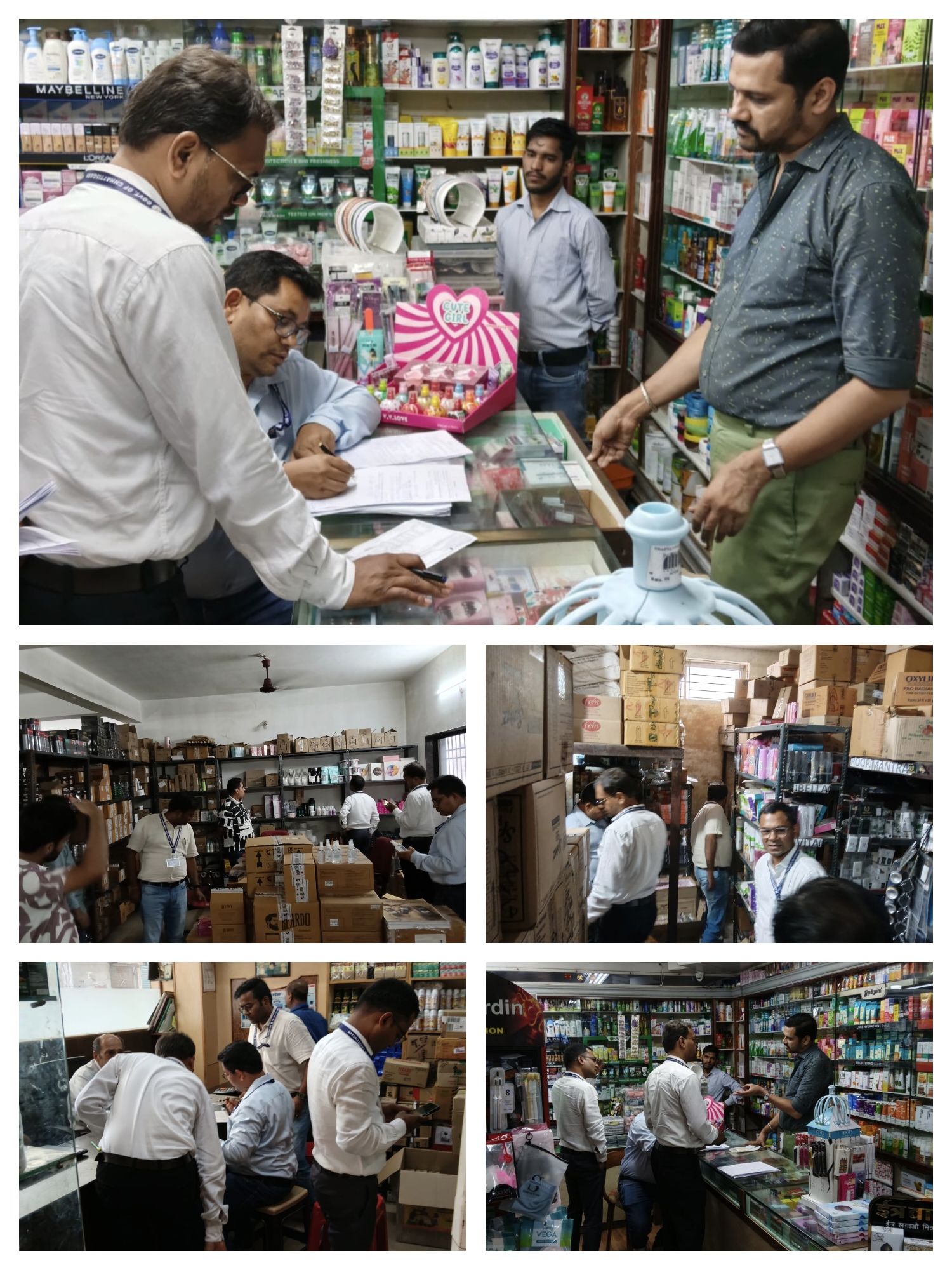 रायपुर में कॉस्मेटिक दुकानों पर औषधि विभाग की बड़ी कार्रवाई, 9 प्रतिष्ठानों का निरीक्षण, 2 सैंपल जब्त 