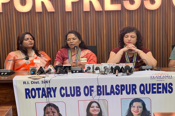 प्रेस क्लब बिलासपुर को रोटरी क्लब बिलासपुर क्वींस ने भेंट किया वाटर कूलर अध्यक्ष अजीत मिश्रा ने जताया आभार