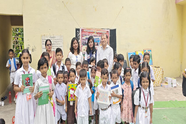 सरस्वती शिशु मंदिर टिकरापारा रायपुर में मनाया गया शाला प्रवेशोत्सव 