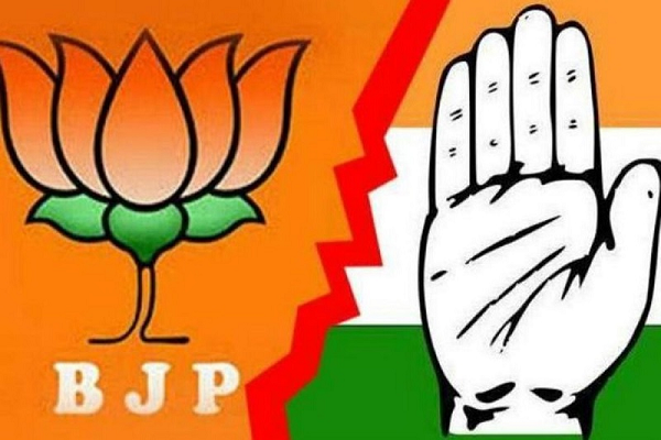 खम्हारडीह थाने के बाहर कांग्रेस का अनिश्चितकालीन धरना, भाजपा नेताओं पर FIR की मांग