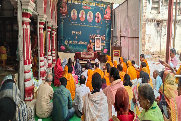 दिगंबर जैन समाज के समयोपदेश वर्षायोग 2026 के अंतर्गत गूंजे धार्मिक मंत्र
