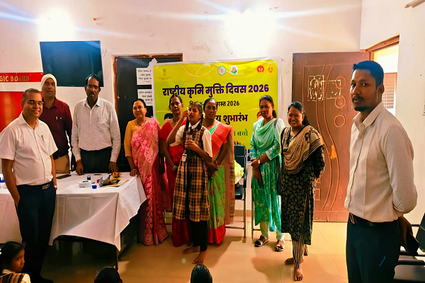  राष्ट्रीय कृमि मुक्ति दिवस पर सुकमा में स्वास्थ्य अभियान तेज