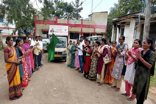 सुकमा में जनकल्याणकारी योजनाओं का जागरूकता रथ रवाना
