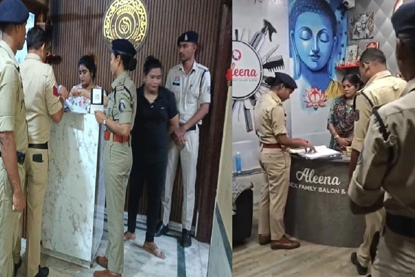 रायपुर में 30 स्पा सेंटरों पर पुलिस का छापा, ग्राहकों-कर्मचारियों के रिकॉर्ड खंगाले