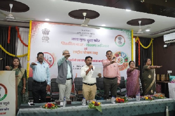 नशामुक्ति और पोषण का संदेश लेकर युवाओं ने लिया स्वस्थ एवं जिम्मेदार जीवन का संकल्प