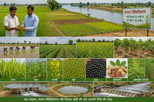  विशेष लेख : नदी किनारे के 152 गांवों में बदलेगा खेती का गणित, धान के साथ बढ़ेंगे आय के नए विकल्प