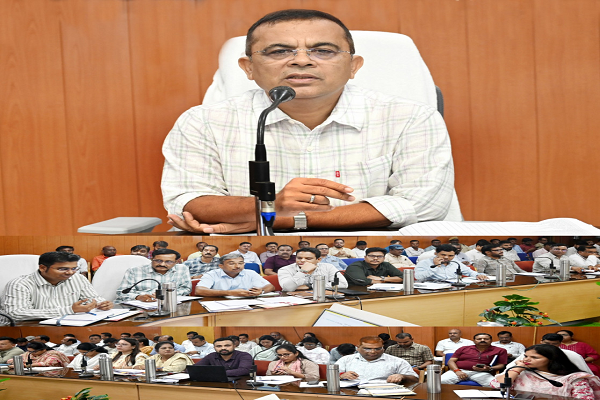 कलेक्टर श्री जन्मेजय महोबे ने ली साप्ताहिक समय-सीमा की बैठक