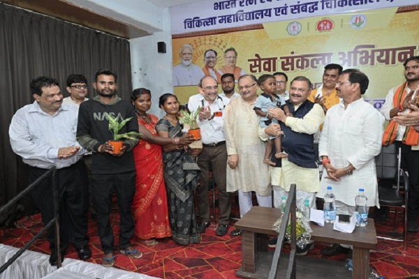 सेवा संकल्प अभियान अंतर्गत बाल हृदय रोग जांच शिविर का हुआ आयोजन