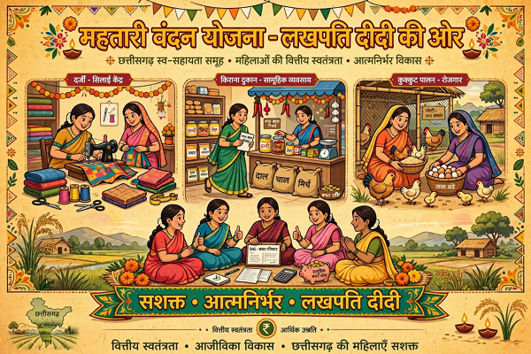 विशेष लेख : लखपति दीदी बनाने में मददगार बन रही छत्तीसगढ़ की महतारी वंदन योजना