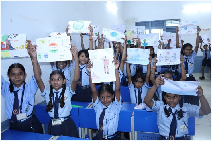 सेवा संकल्प अभियान : सेवा संकल्प अभियान के तहत &rsquo;मेरे सपनों का भारत&rsquo; विषय पर विद्यालयों में हुआ चित्रकला एवं भाषण प्रतियोगिता