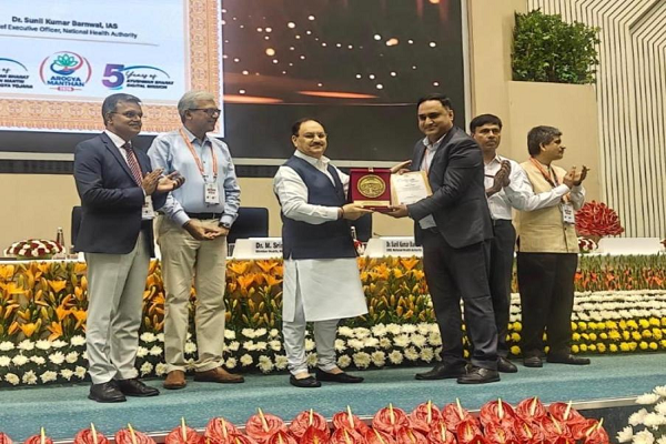 आयुष्मान भारत योजना के प्रभावी क्रियान्वयन में छत्तीसगढ़ को राष्ट्रीय स्तर पर सम्मान