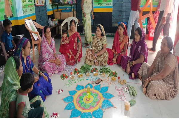 सेवा संकल्प अभियान : धमतरी के 86 आंगनबाड़ी केंद्रों में &rsquo;आंगन मिलन&rsquo; का आयोजन