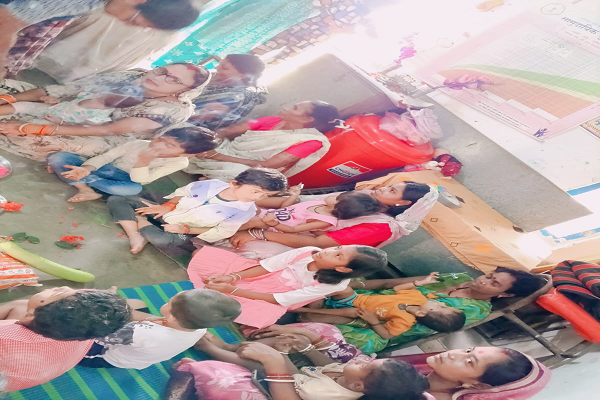  सेवा संकल्प अभियान के तहत आंगन मिलन सेवा कार्यक्रम आयोजित, आंगनबाड़ी कार्यकर्ता, सहायिका एवं मितानिन दीदी का हुआ सम्मान