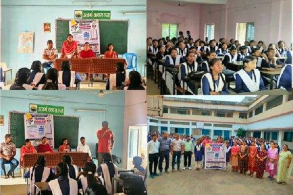 मतदाता जागरूकता अभियान के तहत 17+ छात्राओं को दी गई पंजीयन की जानकारी