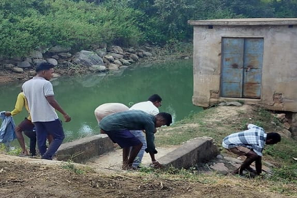 गगनई जलाशय में गूंजा जल संरक्षण का संदेश, ग्रामीणों ने लिया जल स्रोतों को स्वच्छ रखने का संकल्प