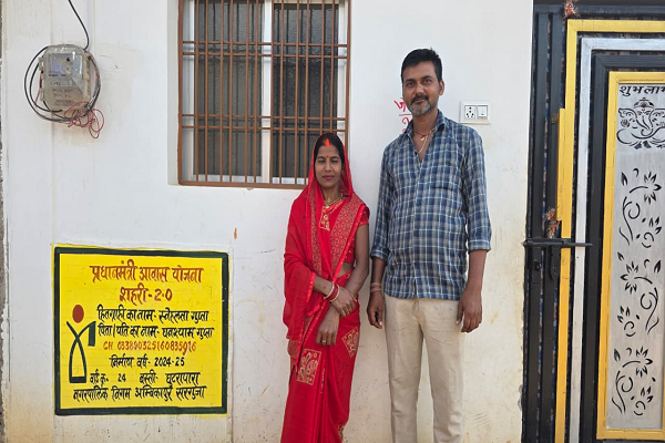 सेवा संकल्प अभियान-2026 : सेवा की कहानी: प्रधानमंत्री आवास योजना शहरी से स्नेहलता गुप्ता के पक्के मकान का सपना हो रहा साकार, परिवार को मिली राहत