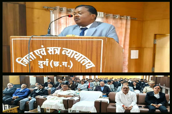 तकनीक से सुगम न्याय, विधि से सुनिश्चित निष्पक्षता: दुर्ग जिला न्यायालय में &lsquo;न्याय श्रुति नियम, 2025&rsquo; पर विधिक संगोष्ठी एवं डिजिटल साक्ष्य प्रदर्शनी आयोजित