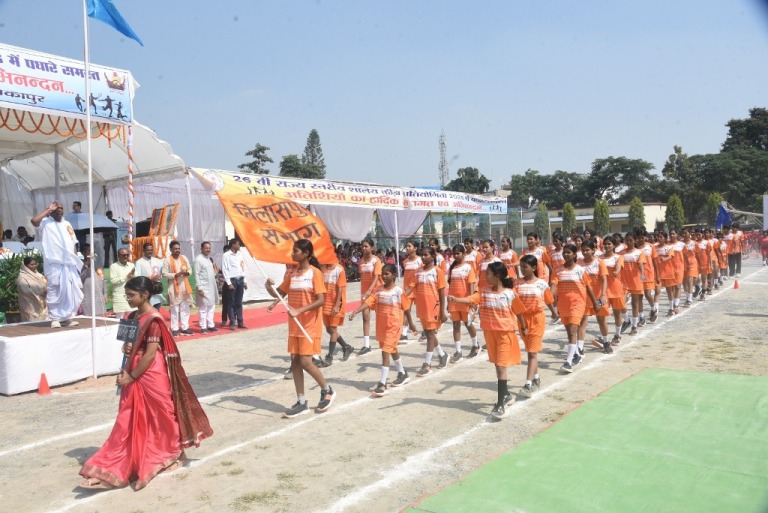 अम्बिकापुर में 26वीं राज्यस्तरीय शालेय क्रीड़ा प्रतियोगिता का शुभारंभ