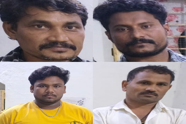  **हार जीत का दांव लगाते 4 जुवाड़ी सपड़ाये**