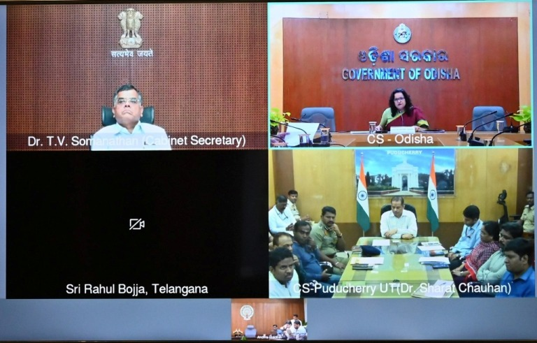 चक्रवात &lsquo;अर्नब&rsquo; से निपटने केबिनेट सचिव ने की मुख्य सचिवों से चर्चा