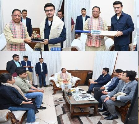 बचपन में क्रिकेट में इतनी रुचि थी कि लकड़ी से खुद बनाते थे बैट, मुख्यमंत्री श्री साय ने भारतीय क्रिकेट टीम के पूर्व कप्तान एवं बीसीसीआई के पूर्व अध्यक्ष श्री सौरव गांगुली से सौजन्य मुलाकात में बताया