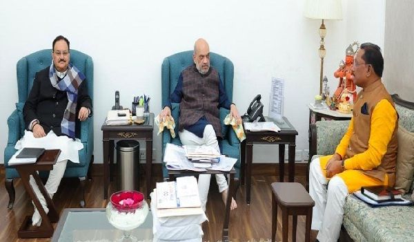 छत्तीसगढ़ के मुख्यमंत्री श्री विष्णुदेव साय ने नई दिल्ली में केंद्रीय गृहमंत्री श्री अमित शाह से उनके निवास पर सौजन्य मुलाकात की