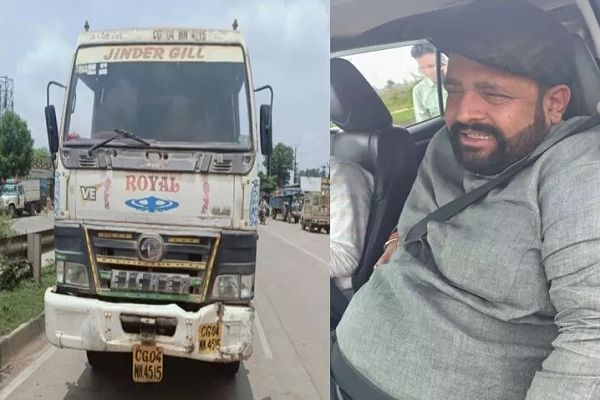  भाजपा के प्रदेश मंत्री प्रबल प्रताप सिंह जूदेव की गाड़ी को एक ट्रेलर ने टक्कर मार दी