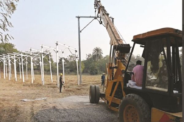 मैत्री बाग चिडिय़ाघर में बनाया जा रहा दो सौ किलोवाट क्षमता का एलिवेटेड सौर ऊर्जा संयंत्र