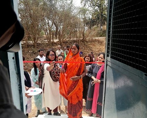 कलेक्टर ने हितग्राही के हाथों कराया मुर्गी पालन केंद्र का उद्घाटन