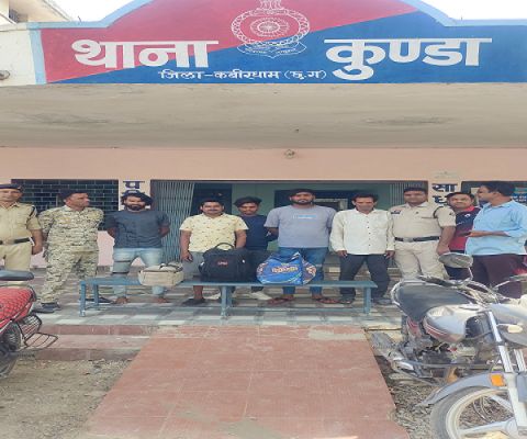  अवैध शराब तस्करी में संलिप्त पांच आरोपी चढ़े पुलिस के हत्थे  