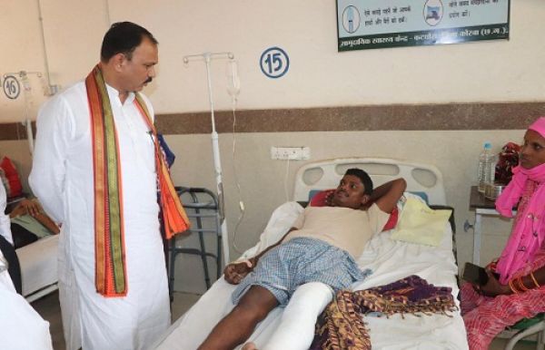 स्वास्थ्य मंत्री एक दिवसीय प्रवास पर पहुंचे कोरबा