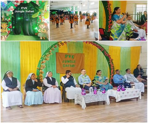 "छ.ग. के प्रथम त्यौहार हरेली पर प्रकाश विद्यालय में जंगल सफारी का आयोजन"