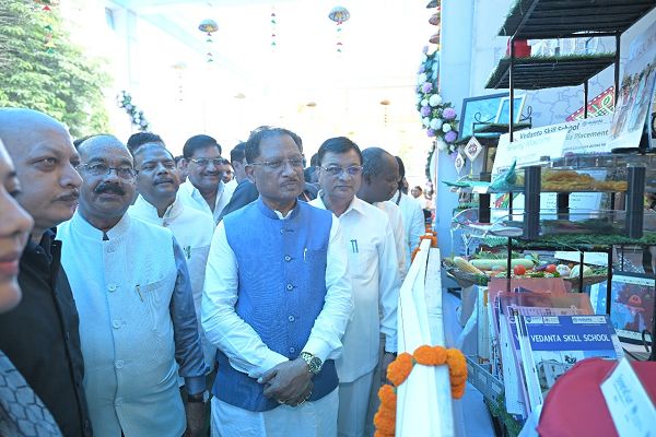 बालको ने मुख्यंमत्री के कोरबा आगमन पर लगाया स्टॉल
