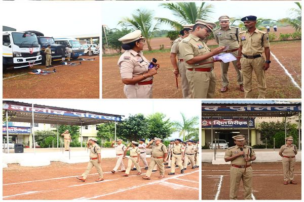 रक्षित केंद्र बालोद में साप्ताहिक जनरल परेड का हुआ आयोजन।