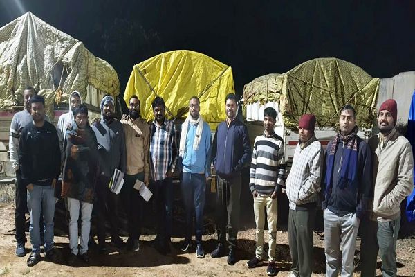 बलरामपुर जिले में 10,320 बोरी धान व 16 वाहन जब्त